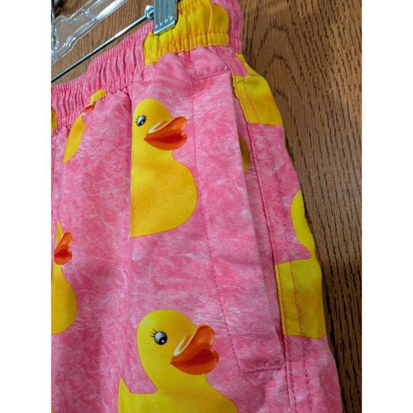 Neff Men's Small Medium Swim Pink Shorts With Yellow Rubber Ducks - Trunks Surf - Picture 5 of 10